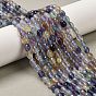 Natural Fluorite Beads Strands, Faceted, Rice