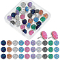 30шт. 10 цвета друзовая смола канцелярские кнопки для рисования, с платиновым тон железа контактный