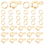 20Pcs Brass Spring Ring Clasps, Nickel Free