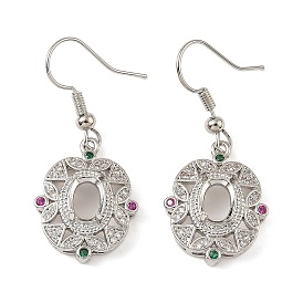 Стойка из латуни с покрытием из кубического циркония крючки для сережек, без свинца и без кадмия