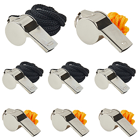 12шт 2 стили сплав с нержавеющей сталью свисток с веревкой