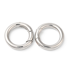 Brass Spring Gate Rings, Cadmium Free & Lead Free, Long-Lasting Plated, Ring