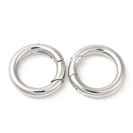 Brass Spring Gate Rings, Cadmium Free & Lead Free, Long-Lasting Plated, Ring