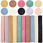 10Pcs 10 Colors Frosted PVC Imitation Leather Fabrics, DIY Craft Supplies