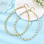 2Pcs 2 Colors Twisted Polyester Cord Necklace Making, with Brass Tube Bails, Golden