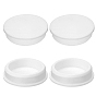 Silicone Hole Plugs, Flat Round