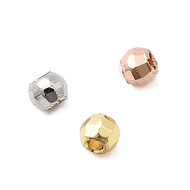 Rondelle латунные бусины, долговечный, стойки покрытие, без свинца и без кадмия, граненые