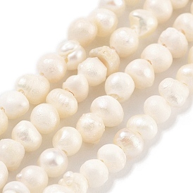 Natural Cultured Freshwater Pearl Beads Strands, Potato