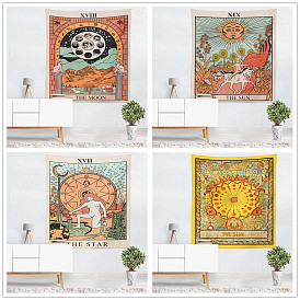 Colorful Sun Star Moon Living Room Bedroom Tapestry India Middle East Mural Blanket