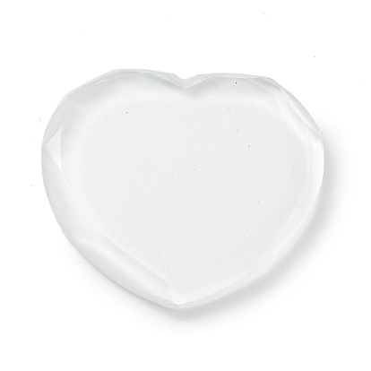 K9 Glass Cabochons, Heart