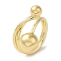 Brass Wire Layer Wrap Ring, Ball Ring for Women
