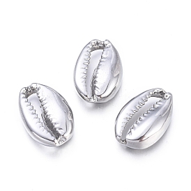 304 Stainless Steel Beads, Cowrie Shell Shape