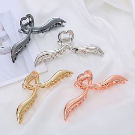 Metal Hair Clip for High Ponytail with Wave Fish Tail Style Clip