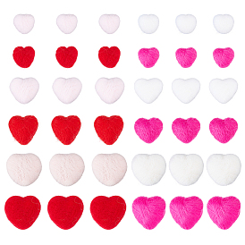 36шт. 12 стили, украшение ручной работы из шерстяного войлока, резинка для волос для детей своими руками, аксессуары, сердце