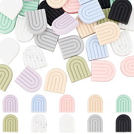 40 шт. 10 цветные экологически чистые силиконовые шарики для пищевых продуктов, радуга