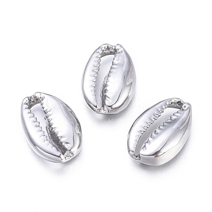 304 Stainless Steel Beads, Cowrie Shell Shape