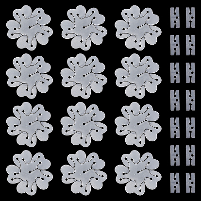 150Pcs 2 Style Portable Balloon Clips Holders, Plastic Flower Shape & H-Shaped Latex, for Wedding Event Decorations Birthday Party Supplies