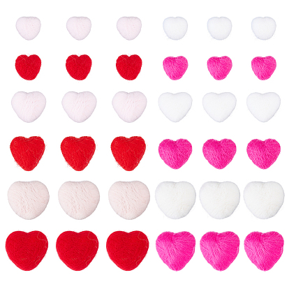 36шт. 12 стили, украшение ручной работы из шерстяного войлока, резинка для волос для детей своими руками, аксессуары, сердце