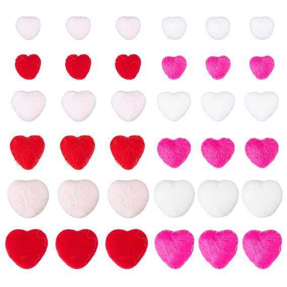 36шт. 12 стили, украшение ручной работы из шерстяного войлока, резинка для волос для детей своими руками, аксессуары, сердце