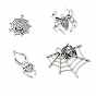 Tibetan Style Alloy Pendants, Spider Charms