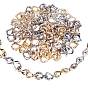 CCB Plastic Linking Rings, Quick Link Connectors, For Curb Chains Making, Unwelded, Twist