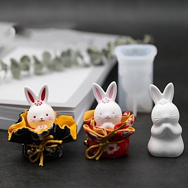 Rabbit Food Grade DIY Silicone Candle Molds, For Candle Making