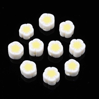 Perles en fimo faits à la main, fleur
