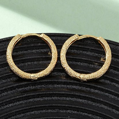 Круглые латунные серьги-кольца, без никеля 