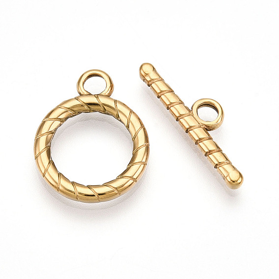 304 из нержавеющей стали застежками тумблеры, полосатое кольцо, ионное покрытие (ip)