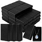 48Pcs Cardboard Jewelry Boxes, with Sponge Pad Inside, Rectangle, for Anniversaries, Weddings, Birthdays