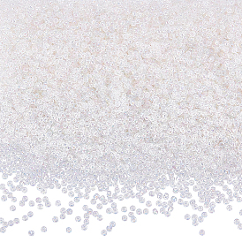 6000 pièces de perles de rocaille rondes en verre de qualité A de FGB, couleurs transparentes arc