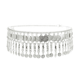 Цепи для талия в стиле бохо с кисточками из сплава в виде монеты для женщин