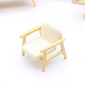 DIY Mini Miniature Sofa Chair, Living Room Micro Plastic Scene Model