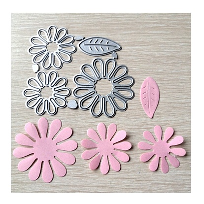 Carbon Steel Cutting Dies Stencils, for DIY Scrapbooking/Photo Album, Decorative Embossing DIY Paper Card, Sunflower Pattern