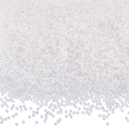 6000 pièces de perles de rocaille rondes en verre de qualité A de FGB, couleurs transparentes arc