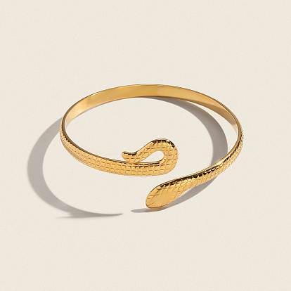 Женские браслеты-манжеты из нержавеющей стали в форме змеи 304