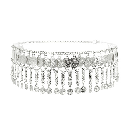 Цепи для талия в стиле бохо с кисточками из сплава в виде монеты для женщин