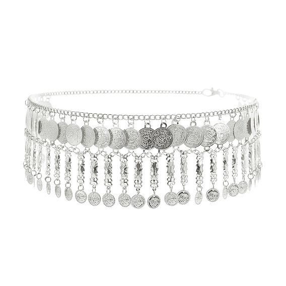 Цепи для талия в стиле бохо с кисточками из сплава в виде монеты для женщин