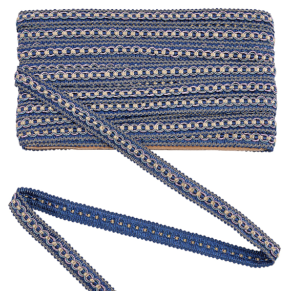 Polyester Centipede Braided Wavy Ribbon, Jacquard Ribbon, Tyrolean Ribbon, Garment Accessories