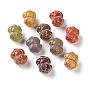Perles lampwork, perles au chalumeau, faits à la main, cheval, métal doré enlaça