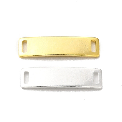 Brass Connector Charms, Cadmium Free & Lead Free, Long-Lasting Plated, Curved Rectangle Links