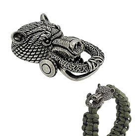 Латунные застежки-карабины, голова медведя