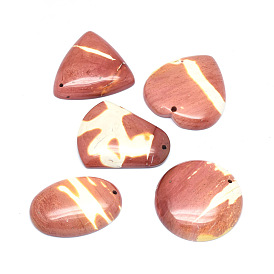 Natural Gemstone Pendants, Mixed Shapes