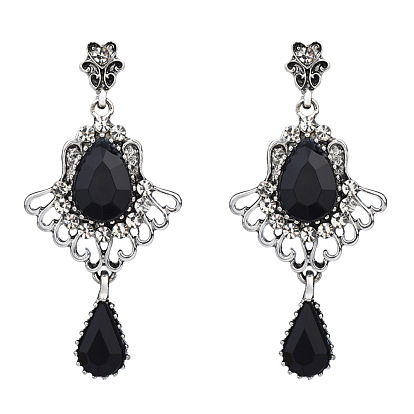 Rhinestone сплава болтаться серьги