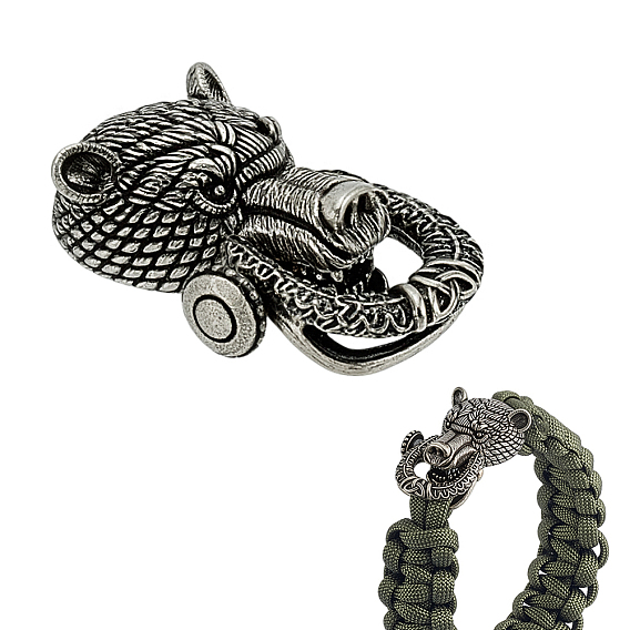 Латунные застежки-карабины, голова медведя