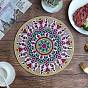 Rubber Placemats, Mandala Pattern Coaster, Round