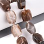 Натуральный Sunstone бисер пряди, граненые, самородки, с бисером