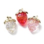 Прозрачные акриловые подвески, клубника прелести