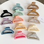 Matte Hair Claw Clip for Women, Shark Jaw Clamp with Morandi Headpiece