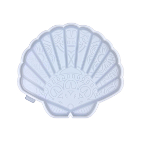 Shell Shape DIY Wall Decoration Silicone Molds, Resin Casting Molds, for UV Resin, Epoxy Resin Craft Making
